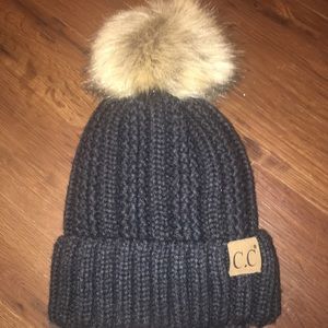 CC hat with pom